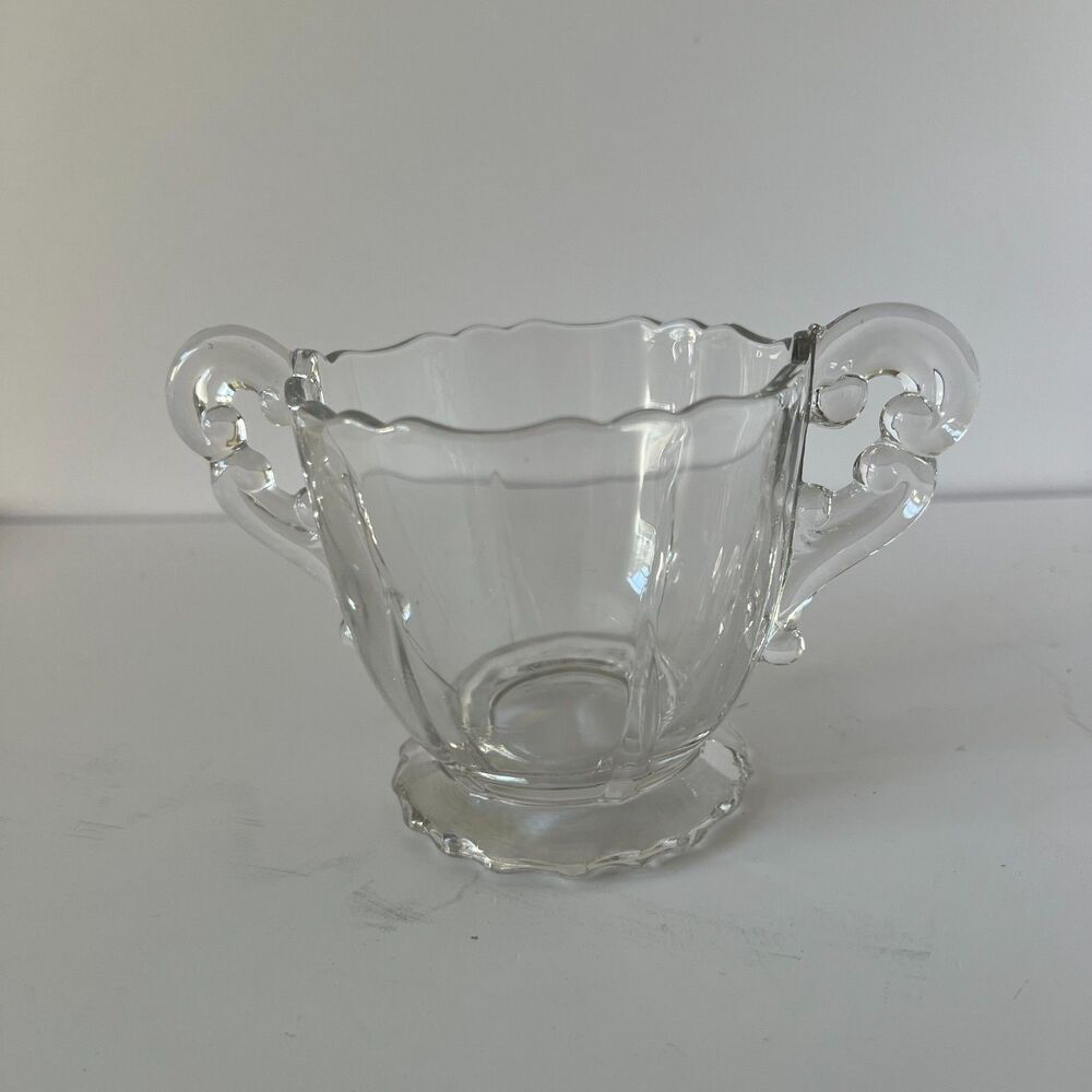 3400 Clear by Cambridge Footed Sugar Bowl